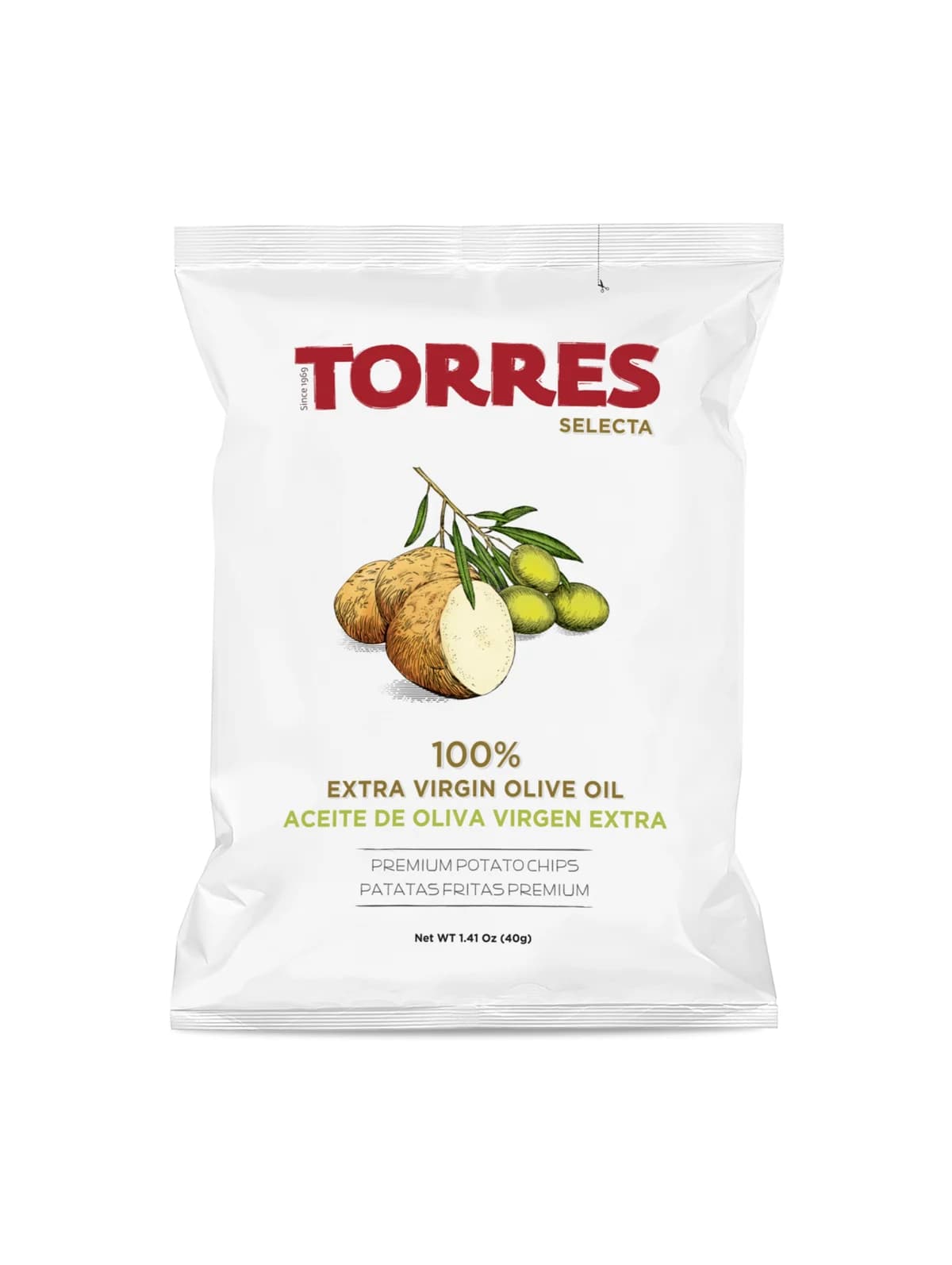 Чипсы Torres Selecta на оливковом масле extra virgin, 40 г