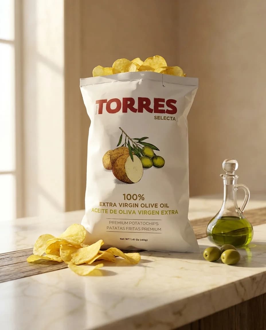 Чипсы Torres Selecta на оливковом масле extra virgin, 40 г