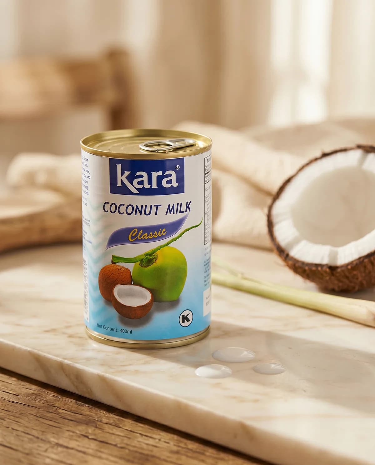 Кокосовое молоко Kara, 400 мл жб