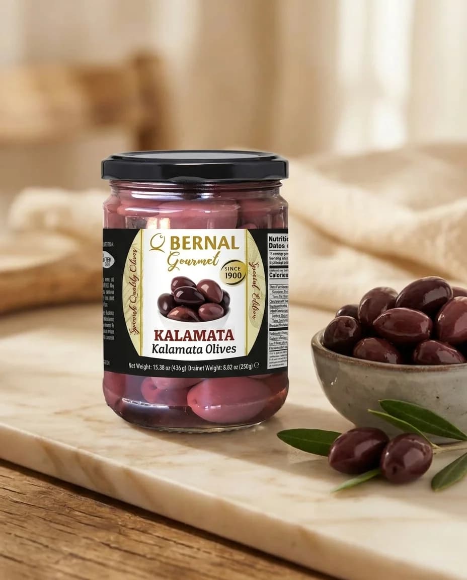 Маслины Каламата с/к Bernal, 250 гр.
