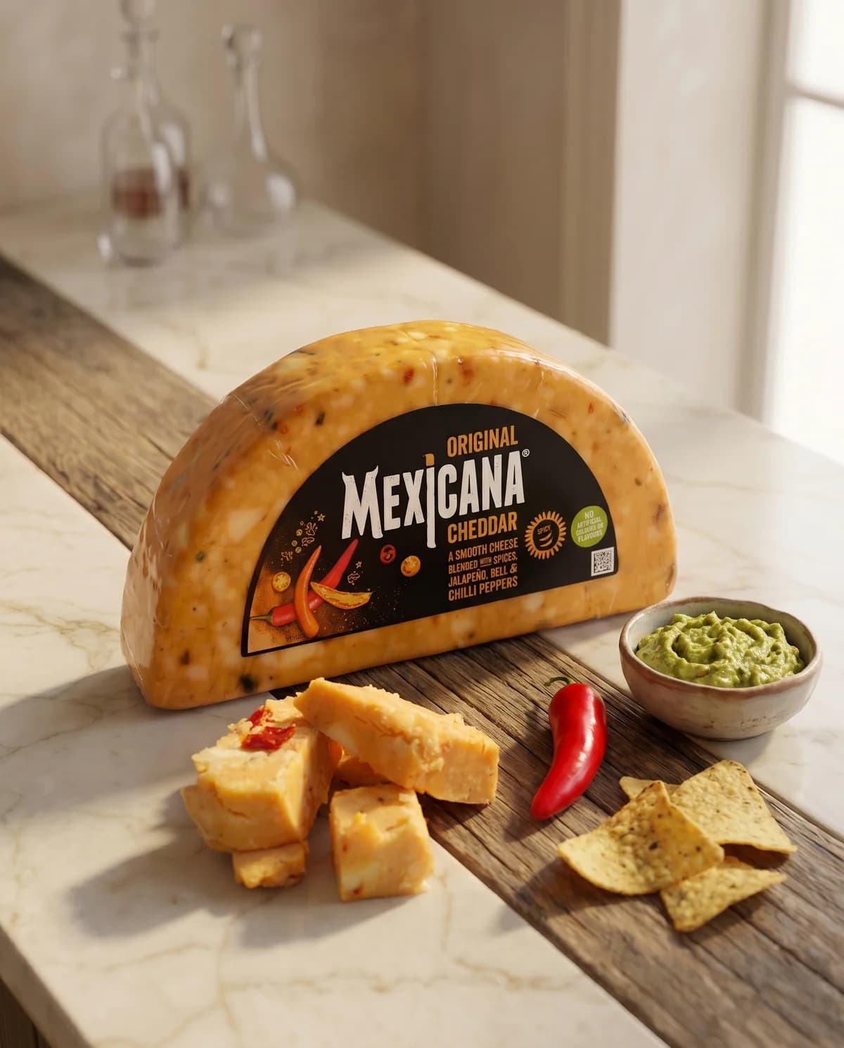 Сыр чеддер Mexicana Ilchester с перцами и специями