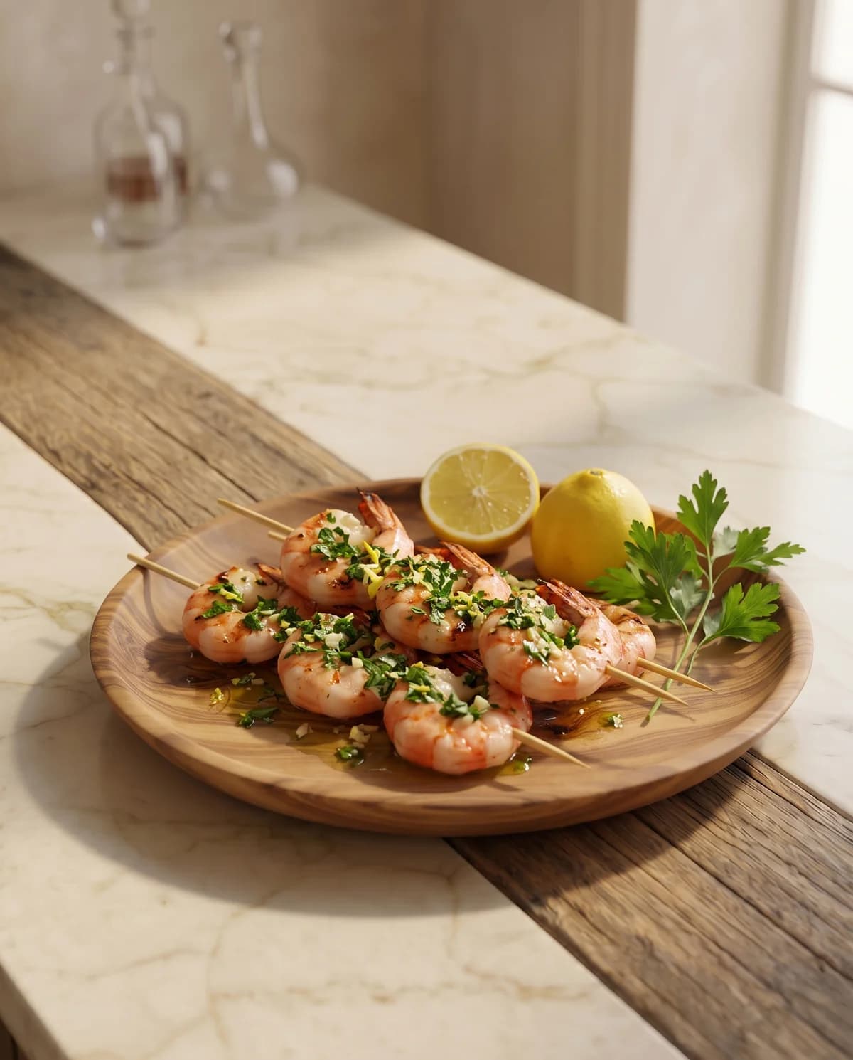 Креветки на шпажках в соусе Гремолата, Рыбно-Вкусно, 300 г