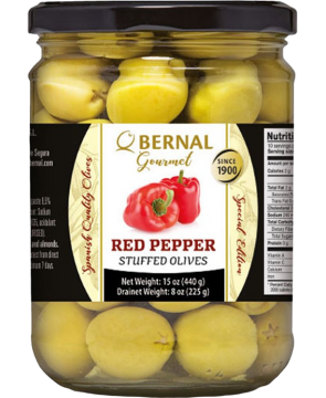 Оливки Мансанилья фаршированные сладким перчиком