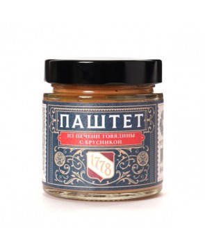  Паштет из печени говядины с брусникой