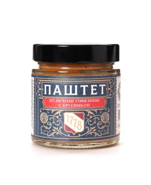 Паштет из печени говядины с брусникой Паштет из печени говядины с брусникой